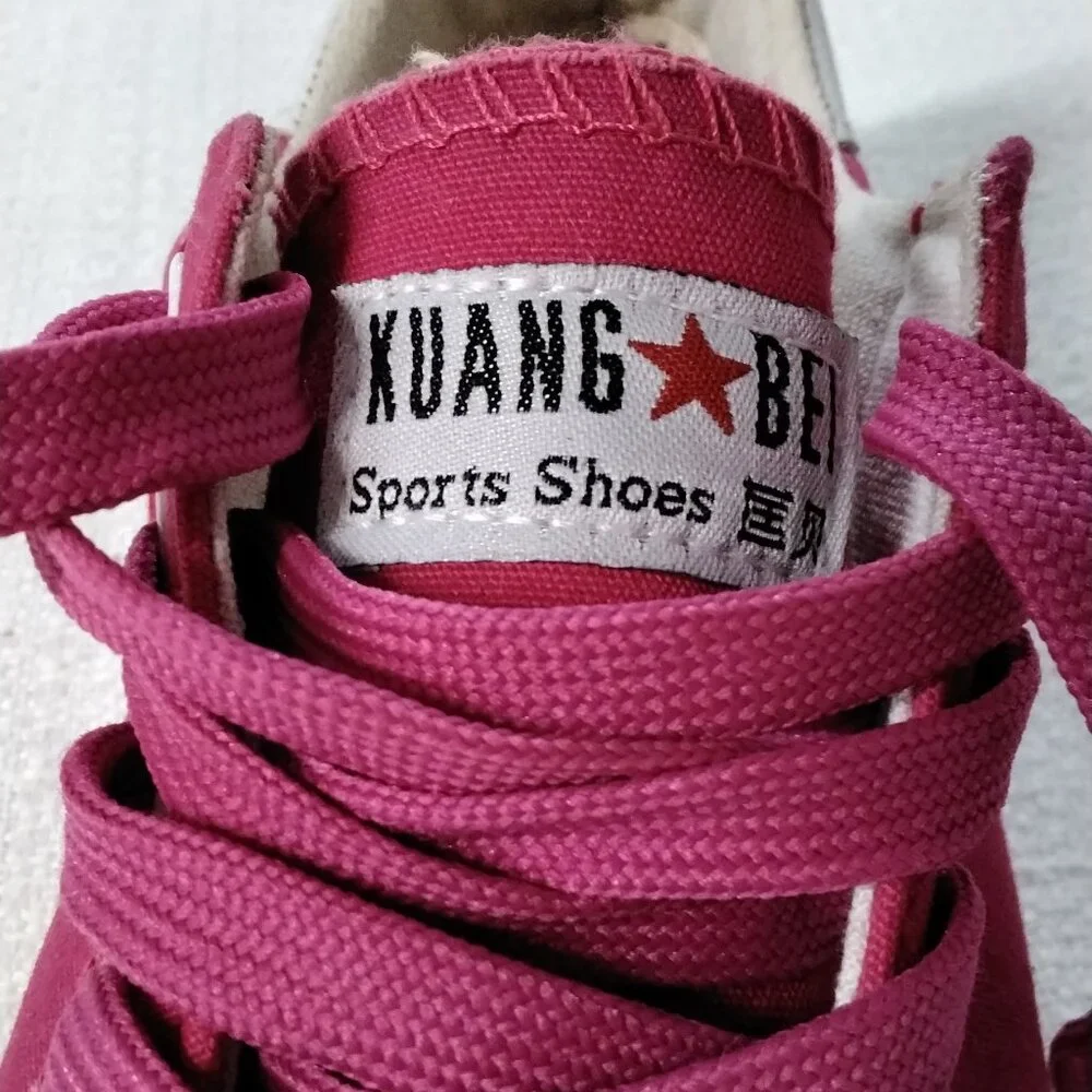 kuan bei Women Sneakers Canvas Size 7.5 Fushia Size 38 Europe - Picture 12 of 16